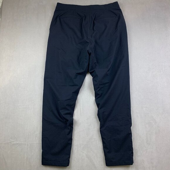 Uniqlo Heattech Mens Pants XL Navy Blue Fleece Lined Tapered Stretch Outdoor - Picture 9 of 11